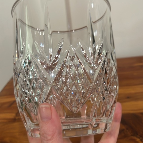 NWT Celebrations by Mikasa Crystal Savanna 9.75" Biscuit Barrel Jar - Picture 6 of 8